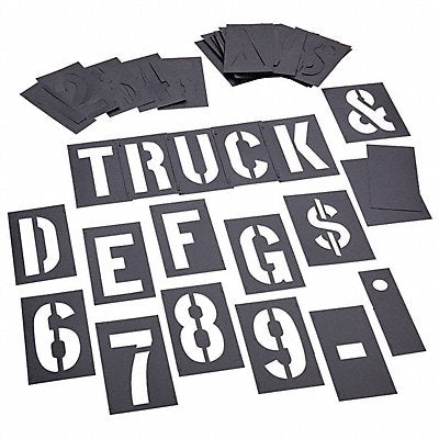 C.H. HANSON 10194 10194 4 Inch 46 Pieces Master Stencil S