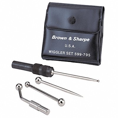 TESA BROWN SHARPE 599795 Wiggler Set Disc.100 Ball 1/4 Shank 1/4