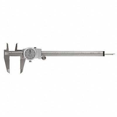TESA BROWN SHARPE 59957981 Dial Caliper Range 0 to 8In Jaw 1.9In