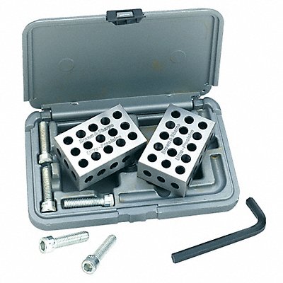 TESA BROWN SHARPE 59975010 Blocks Set 3 L x 2 W x 1 H 23 Holes
