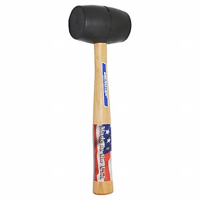VAUGHAN 57431 Hammer Solid Mallet Rubber 20 oz 13in.
