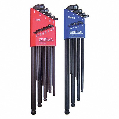 EKLIND 17222 Hex Key Set L 3 3/32 in to 8 45/64 in