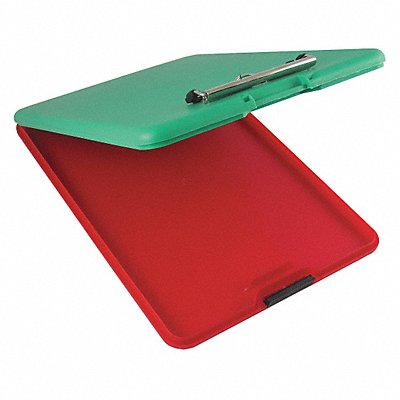GRAINGER 580 Storage Clipboard Letter Sz Plastic Grn