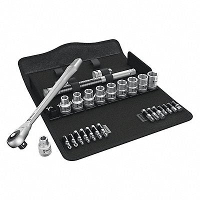 WERA 5004077001 Socket Wrench St Chrome 6Pt 10 - 19 mm