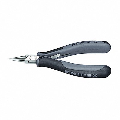 KNIPEX 3532115ESD Round Nose Plier 4-1/2 L Smooth