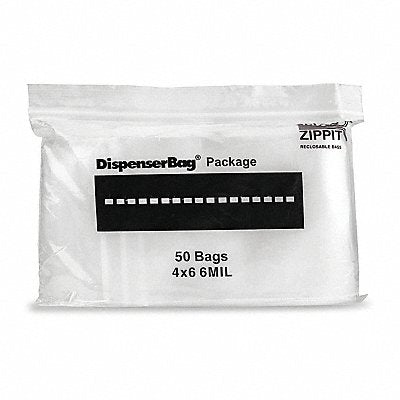 RELOC ZIPPIT 6R46 Reclosable Poly Bag Zip Seal PK1000