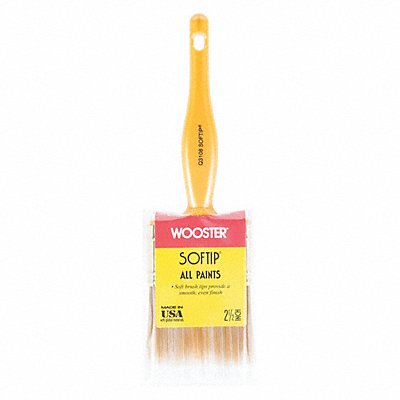 WOOSTER Q3108212 Paint Brush 2 1/2 in Flat Sash Synthetic