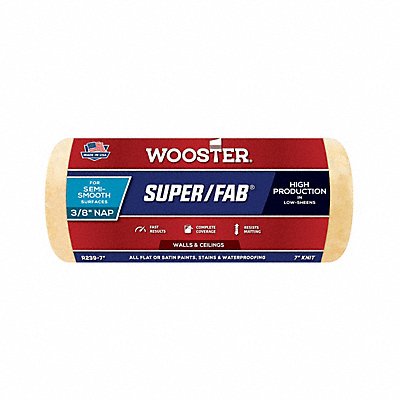 WOOSTER R2397 Paint Roller Cover 7 L 3/8 Nap Knit