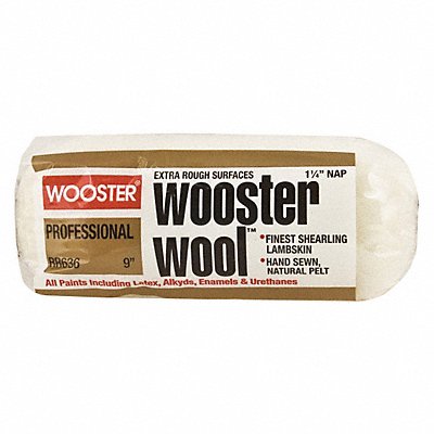 WOOSTER RR6369 Paint Roller Cover 9 1-1/4 Nap