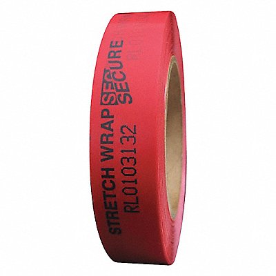 NOVAVISION PVT1R100D250 Tamper Evident Tape 2 mil Red