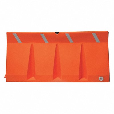 GRAINGER TB610 J2255 Polycade Traffic Barrier Orange 34inH