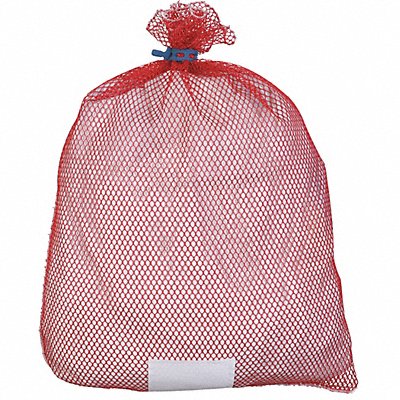 GRAINGER ID245157 Laundry Bag Red Rubber Closure PK12