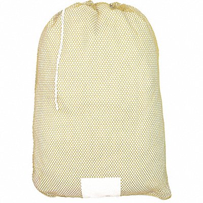 GRAINGER MP245567 Mesh Laundry Bag Yellow Drawcord PK12