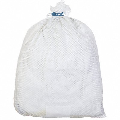 GRAINGER NI245465 Mesh Laundry Bag White with Closure PK12
