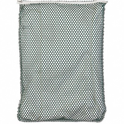 GRAINGER ZN155525 Mesh Laundry Bag Green with Zipper PK12