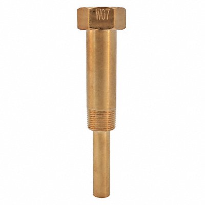WINTERS TIW07LF Industrial Thermowell 6in. Stem Brass