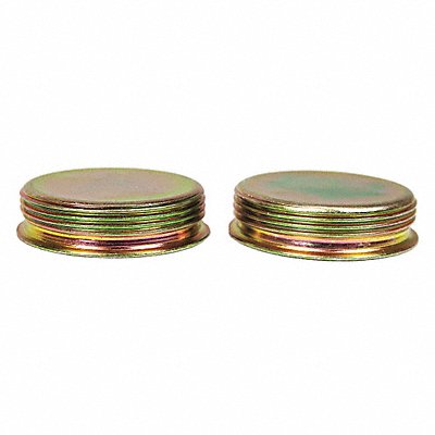 JUSTRITE 29925 Bung Cap 2 H Electro Zinc Plated PK2