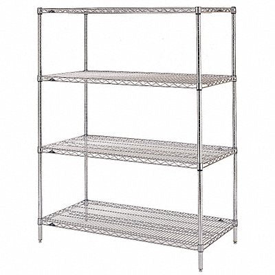 METRO EZ1860NC4 Wire Shelving Unit Cap 500 lb 18inx74inx60in