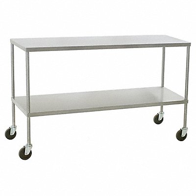 EAGLE GROUP ITU2446 Mobile Instrument Table 46x24x34 w/Shelf