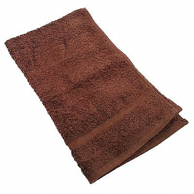 R R TEXTILE 71623 Hand Towel 16x27 In Brown PK12