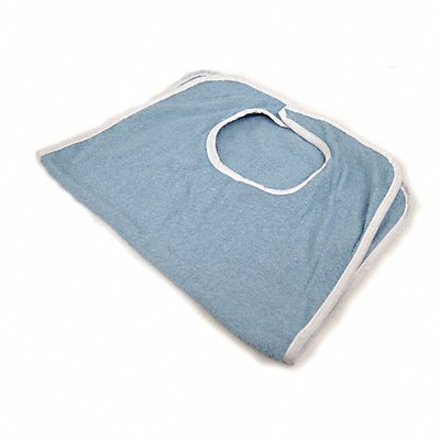 R R TEXTILE X14450 Terry Bib 18 in L Blue PK12