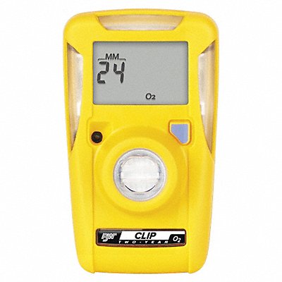 HONEYWELL BWC2X Single Gas Monitor Detects O2 Yellow LCD