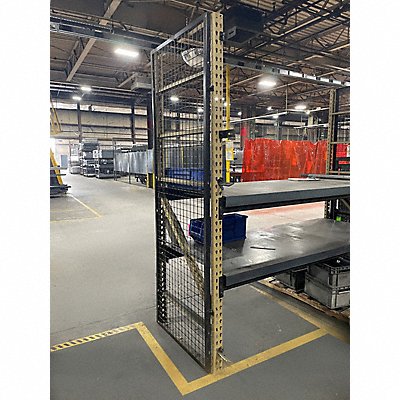 WIRECRAFTERS BACK488S Aisle Guard Sd Panl 1 1/4x96x45in Steel 10ga
