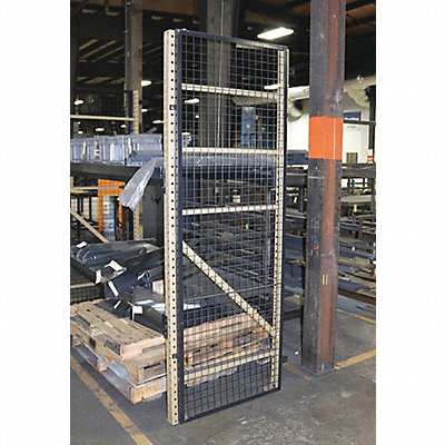 WIRECRAFTERS BACK428S Aisle Guard Sid Pnl 1 1/4x96x39in Steel 10ga