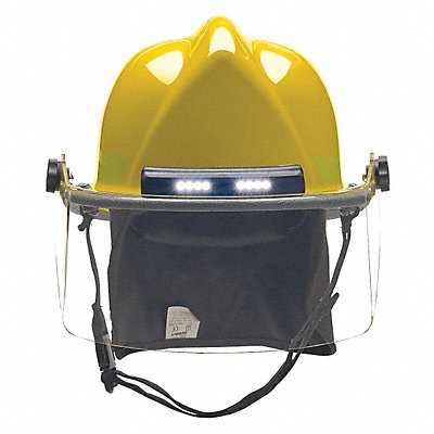 BULLARD LTXYLTLGIZ4 Fire Helmet Traklite(R) System Yllw