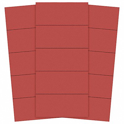 MAGNA VISUAL PMR723 Magnetic Strips Pre-Cut 2 in Red PK25