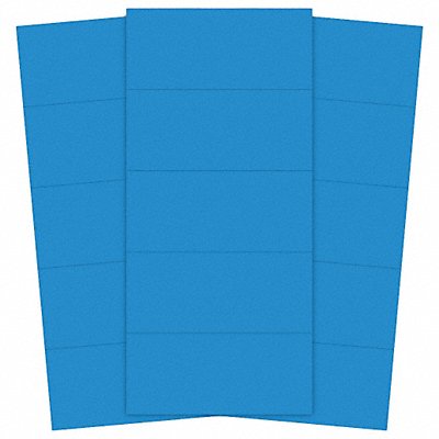 MAGNA VISUAL PMR725 Magnetic Strips Pre-Cut 2in Blue PK25