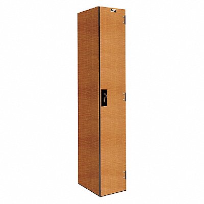 HALLOWELL PHL12821AFA Locker 1x1Locker Lt Wood 72 x12 x18 Assm