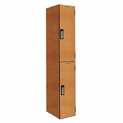 HALLOWELL PHL12822AEFA Locker 2x1Locker Lt Wood 72 x12 x18 Assm
