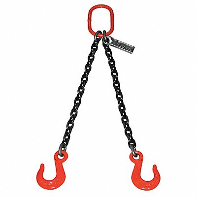 LIFT-ALL 34DOSW10X5 Chain Sling 3/4 in Size G100 5 ft L DOS