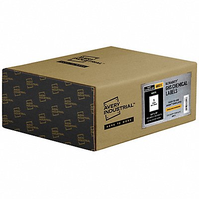 AVERY 7278260511 Chem Label 8-1/2 W x 11 H 500 Lbls PK500