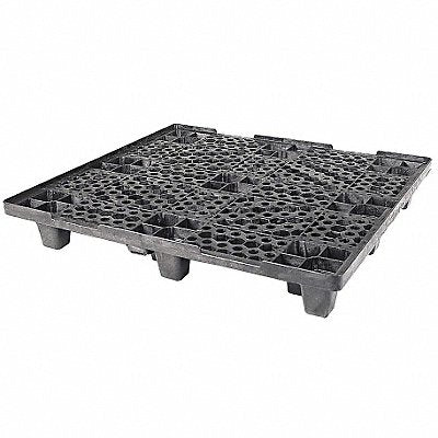 GRAINGER 45X48BRMICISFLPBLK Pallet Nestable Plastic 45-45/64 in W