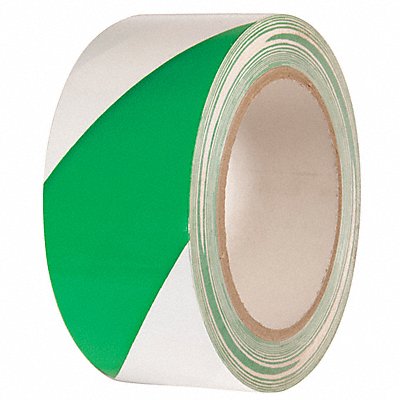 INCOM MANUFACTURING WT2400 Hazard Marking Tape 2 x108ft Green/White