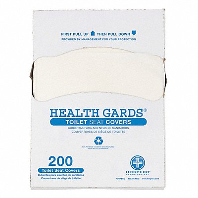 HEALTH GARDS HGQTR5M Toilet Seat Cover 200 Sheets PK25