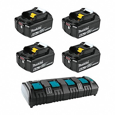 MAKITA BL1860B4DC18SF Battery and Charger Combo