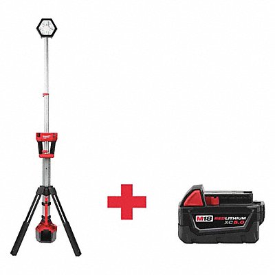 508V61 MILWAUKEE 21312000000000 Cordless Tripod Light Battery Incl