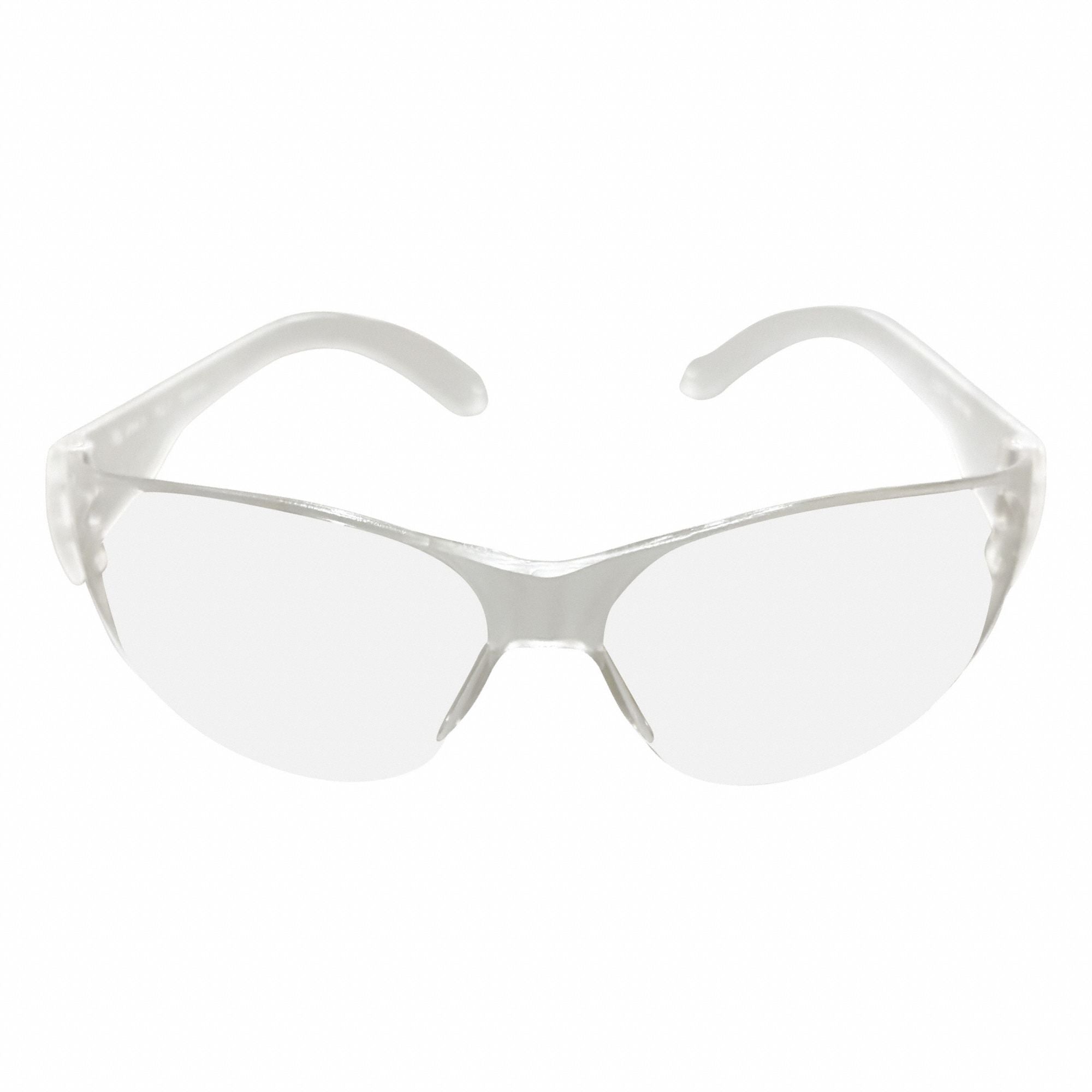 MCR SAFETY CL010 Safety Glasses Clear Lens Bayonet Temple