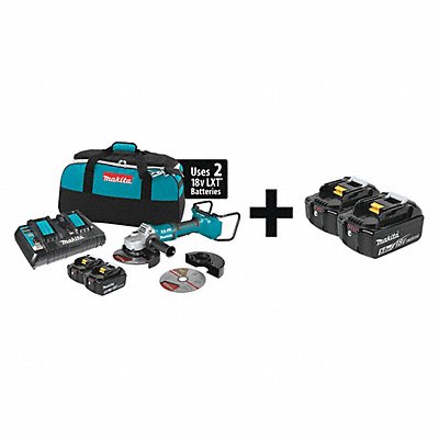 MAKITA XAG12PT1BL1850B2 Cordless Angle Grinder Kit 36.0V Li-Ion