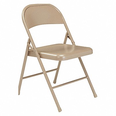 NATIONAL PUBLIC SEATING 901 Commercialine Folding Chair Stl Tan PK4