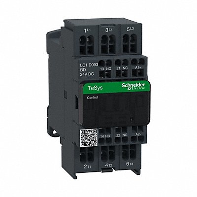 SCHNEIDER ELECTRIC LC1D093BD IEC Magnetic Contactor 24V Coil 9A