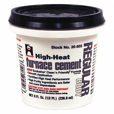 HERCULES 35503 Furnace Cement High Temperature 1/2 pt.