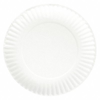 GRAINGER E30200 Disposable Paper Plate 6 in White PK1000