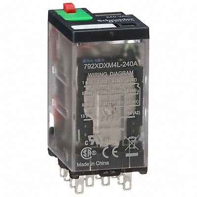 SCHNEIDER 792XDXM4L240A J2425 General Purpose Relay 240VAC 4PDT 14Pin