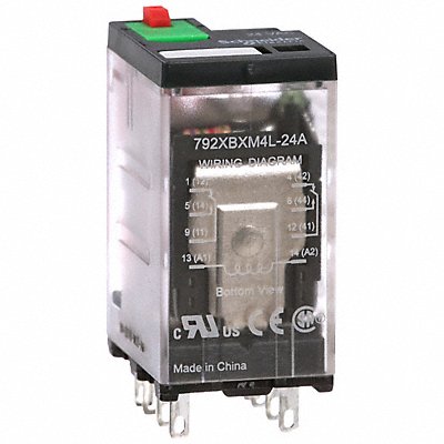 SCHNEIDER 792XBXM4L24A J2421 General Purpose Relay 24VAC DPDT 8Pins
