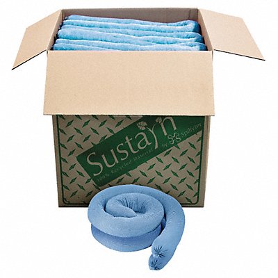 SUSTAYN BY SPILFYTER M34 Absorb Sock Oil-Based Liquids 4ft L PK40