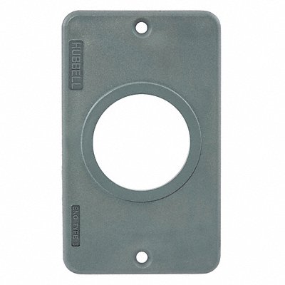HUBBELL WIRING DEVICE-KELLEMS HBL3052 Outlet Box Plate For 1.39 In Dia Device